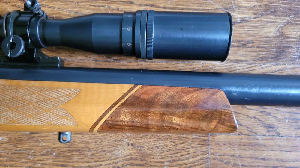 Winchester Model 70 Pre-64 Heavy Varmint .220 Swift Malcom 8x scope-img-1