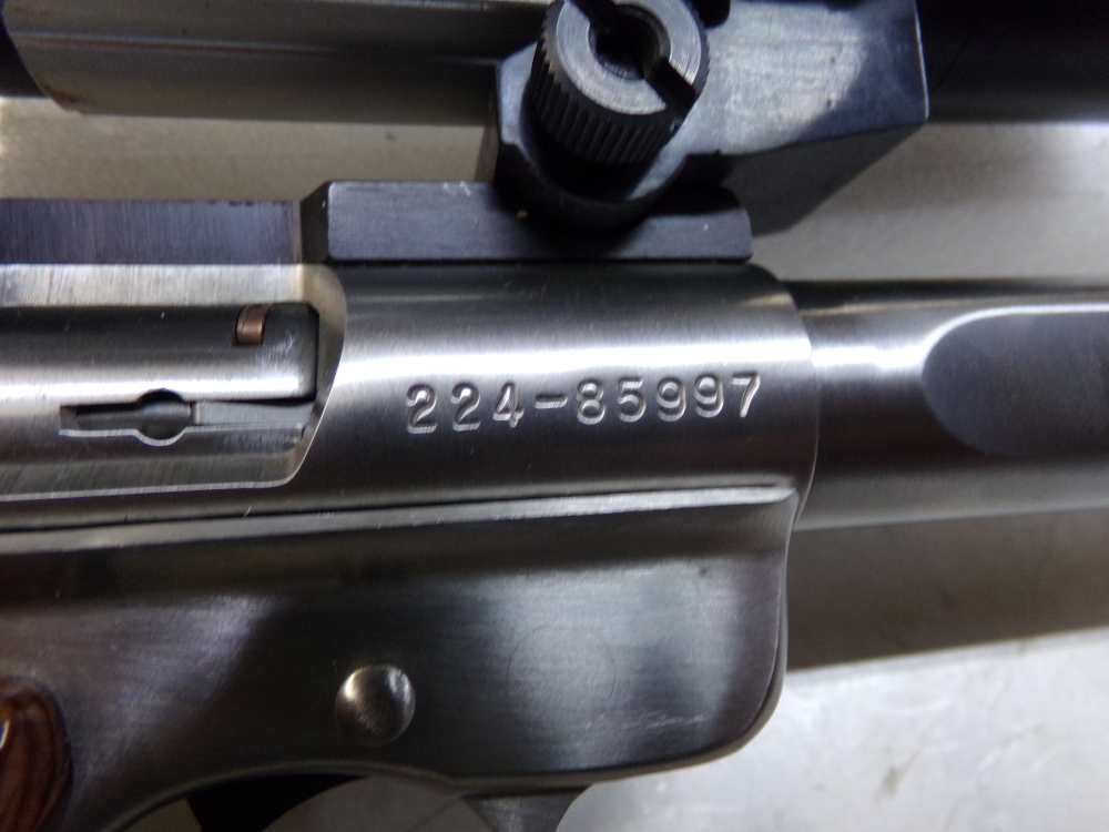 Used Ruger Mark II Competition Target Pistol in 22LR with Leupold Gilmore -img-3
