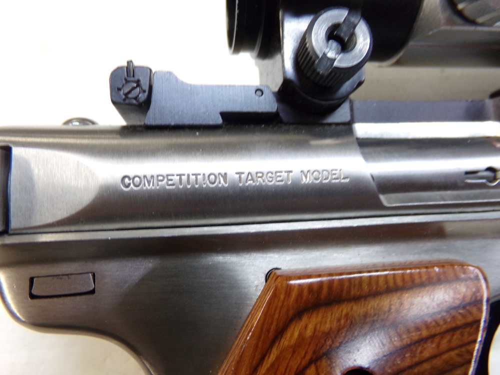Used Ruger Mark II Competition Target Pistol in 22LR with Leupold Gilmore -img-2
