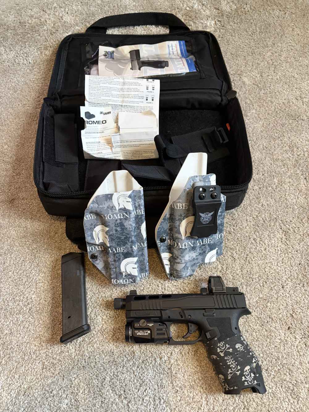 PSA DAGGER 9MM w/  STREAMLIGHT TLR 7X, & SIG ROMEO -img-0
