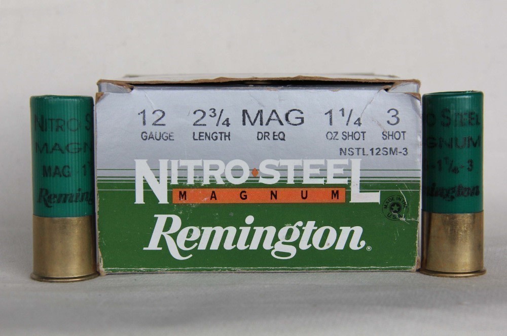 Remington Nitro Steel Magnum 12 gauge 2-3/4” 1¼ oz. shot 3 - 21 rounds -img-1