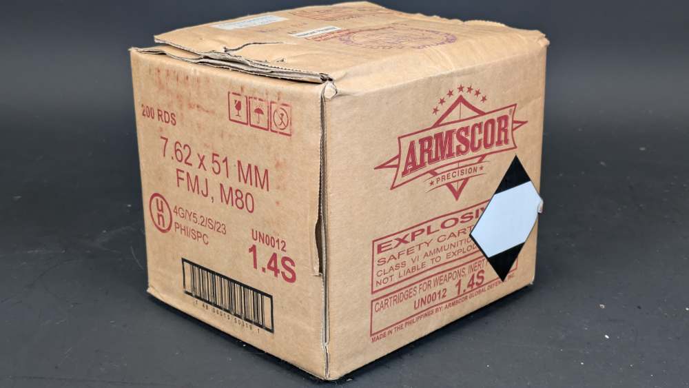 200 Rounds|7.62x51 NATO|M80 Ball Ammo FMJ|Armscor-img-0