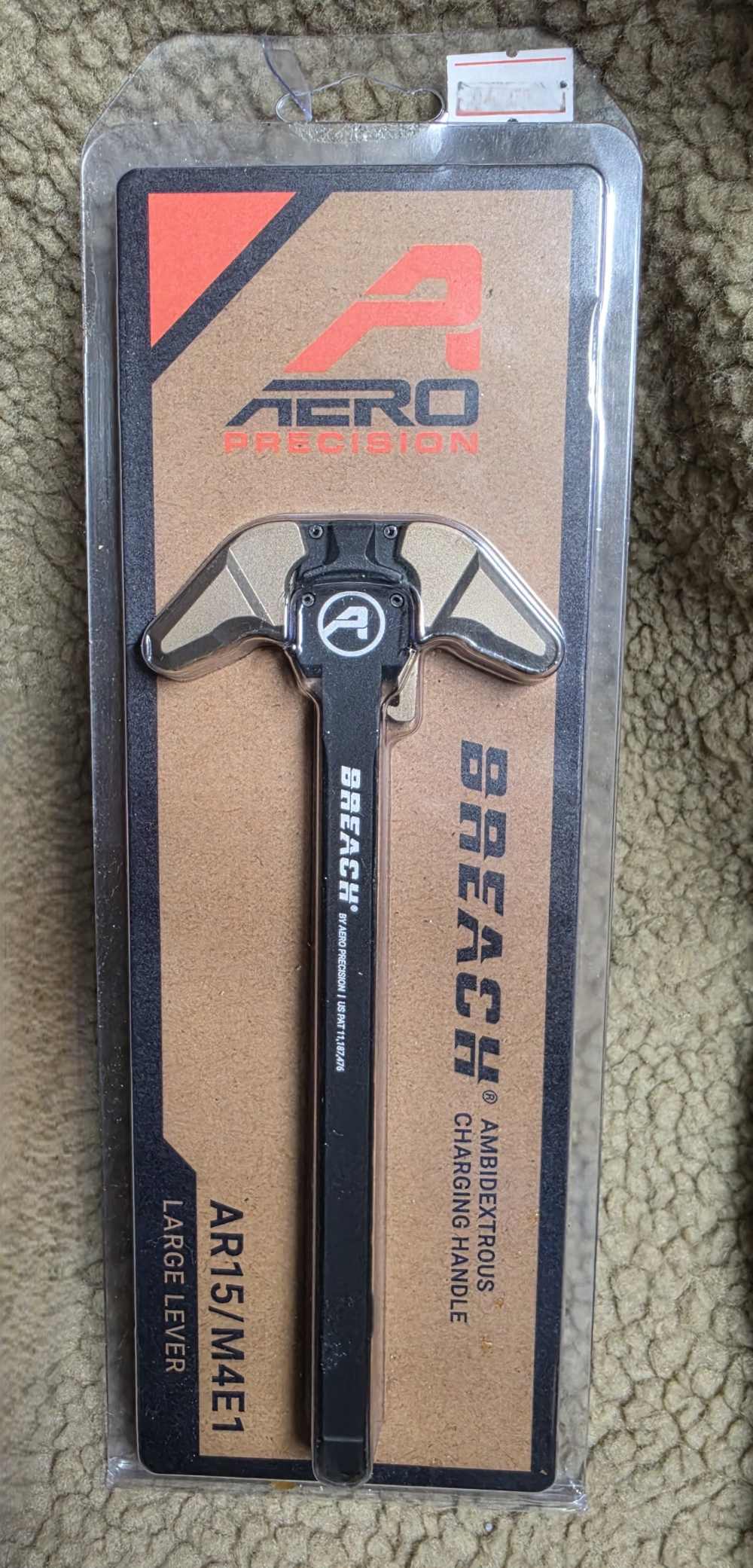 Aero Precision AR-15 BREACH Charging Handle Large Kodiak Brown Hard To Find-img-0