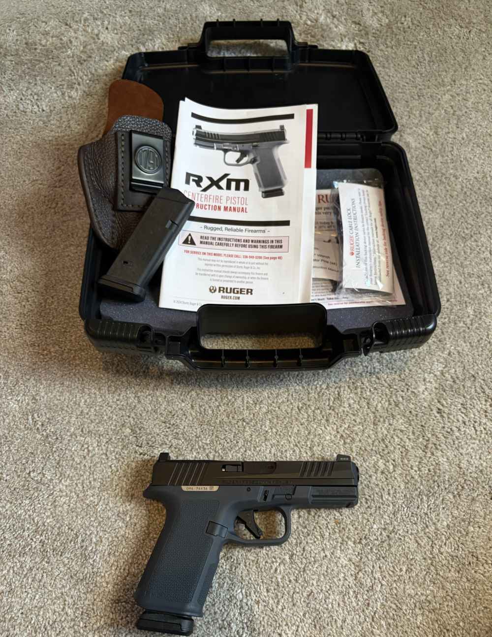 RUGER RXM w/ 1791 LEATHER HOLSTER-img-0