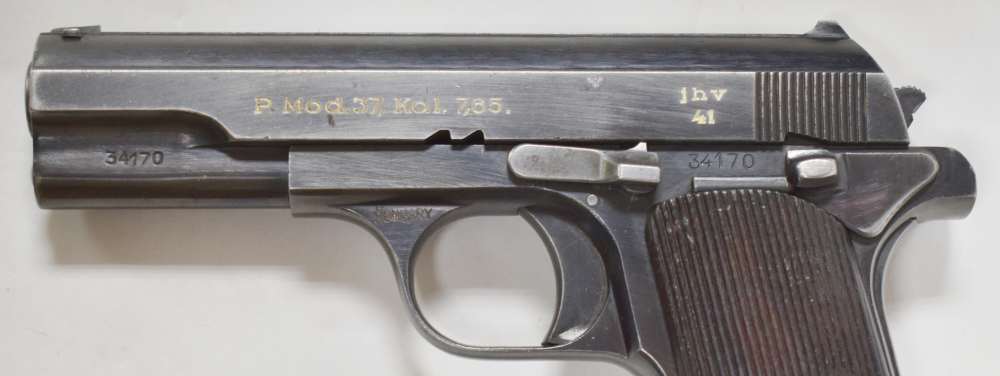 FEG P. MOD 37 7.62 (32 ACP) WWII MFG 1941 WAFFEN JHV 41 MATCHING PENNY NZI -img-1