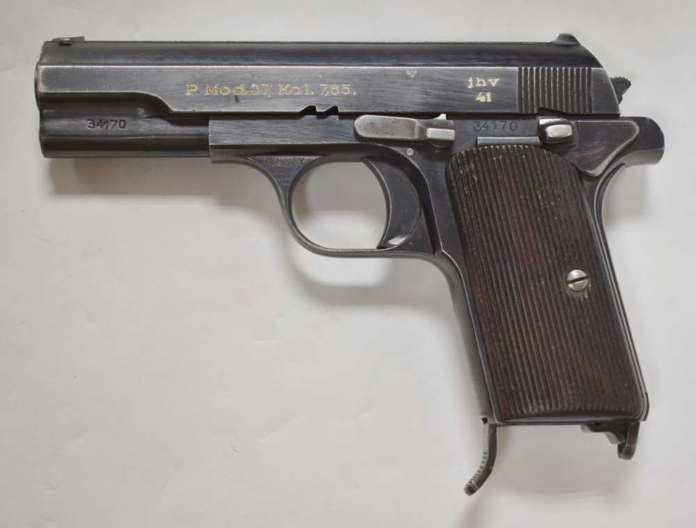 FEG P. MOD 37 7.62 (32 ACP) WWII MFG 1941 WAFFEN JHV 41 MATCHING PENNY NZI -img-0