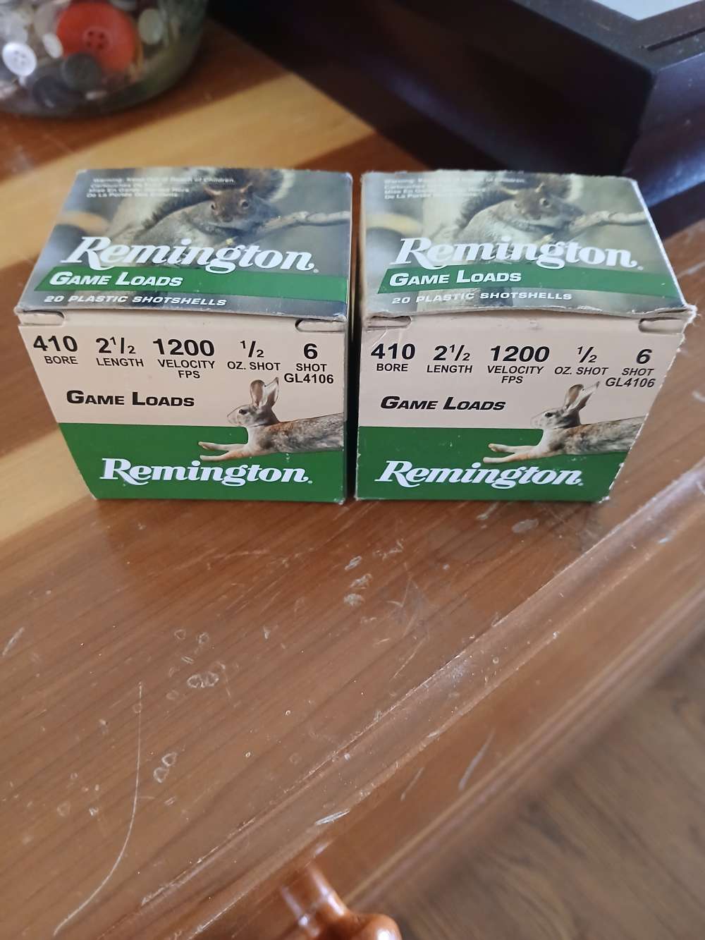  40 rounds 2 boxes Remington .410 game loads 2 1/2 #6 shot-img-0