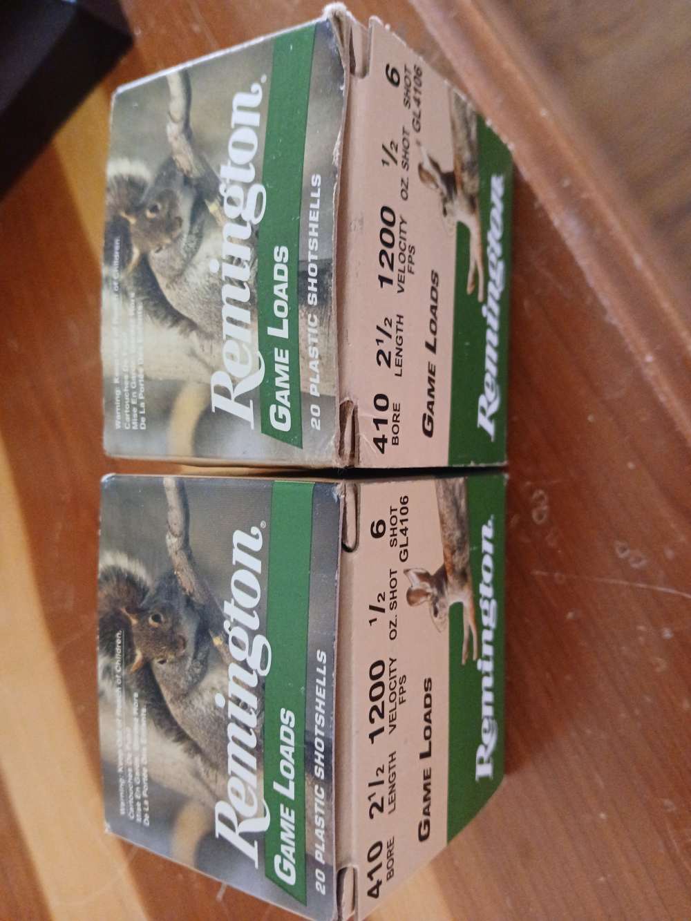  40 rounds 2 boxes Remington .410 game loads 2 1/2 #6 shot-img-2