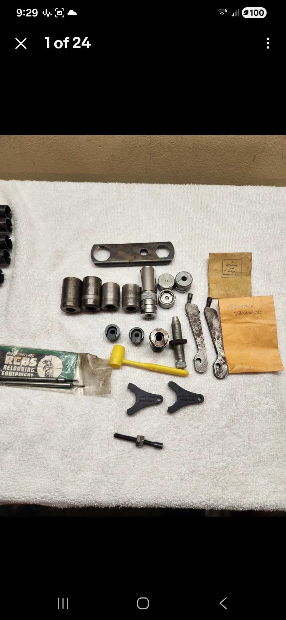 Vintage Herter's Forster RCBS Lyman Reloading Dies Trimmer Parts Tool Lot-img-0