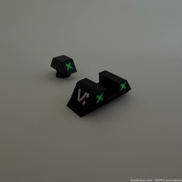 Glock 42 43 Custom Sight Night Sights Green-img-0