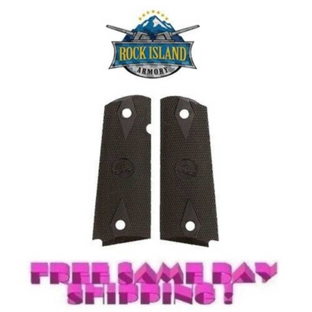 Rock Island/Armscor 1911 Full Size Checkered Rubber Grips NEW! # 54224-img-0