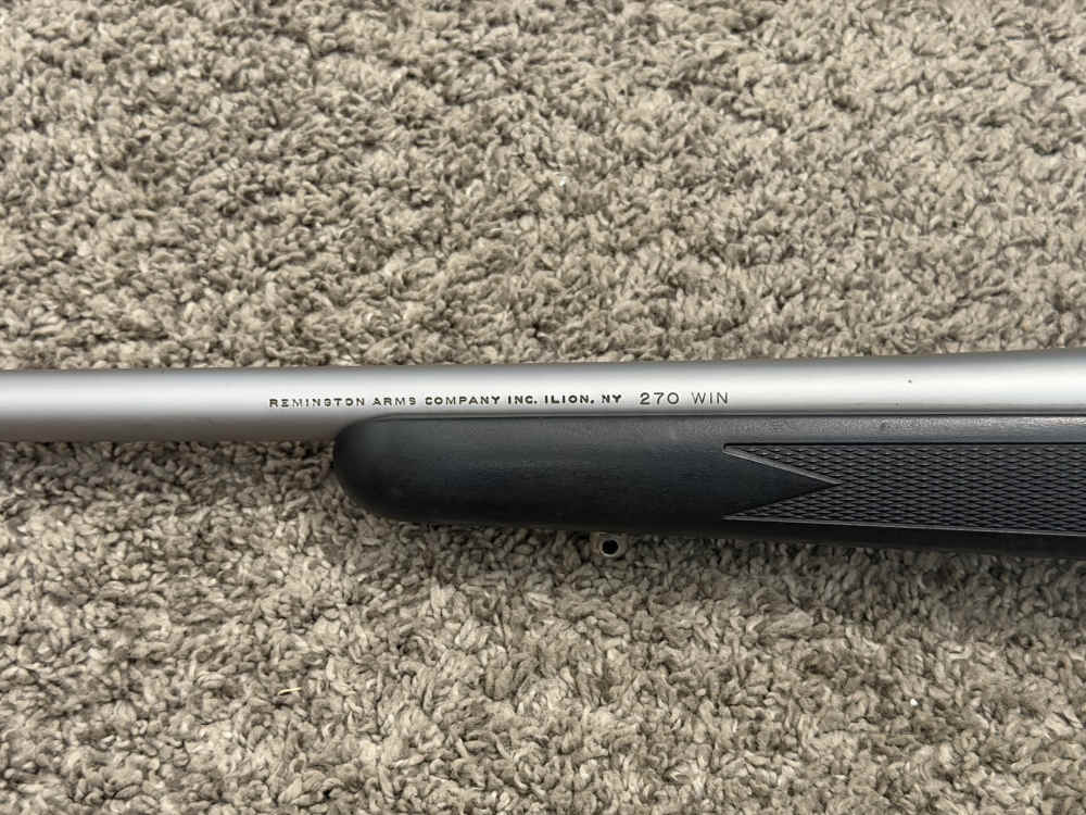 Remington 700 BDL engraved dm 270 Win stainless SS 24” used 2000-img-10