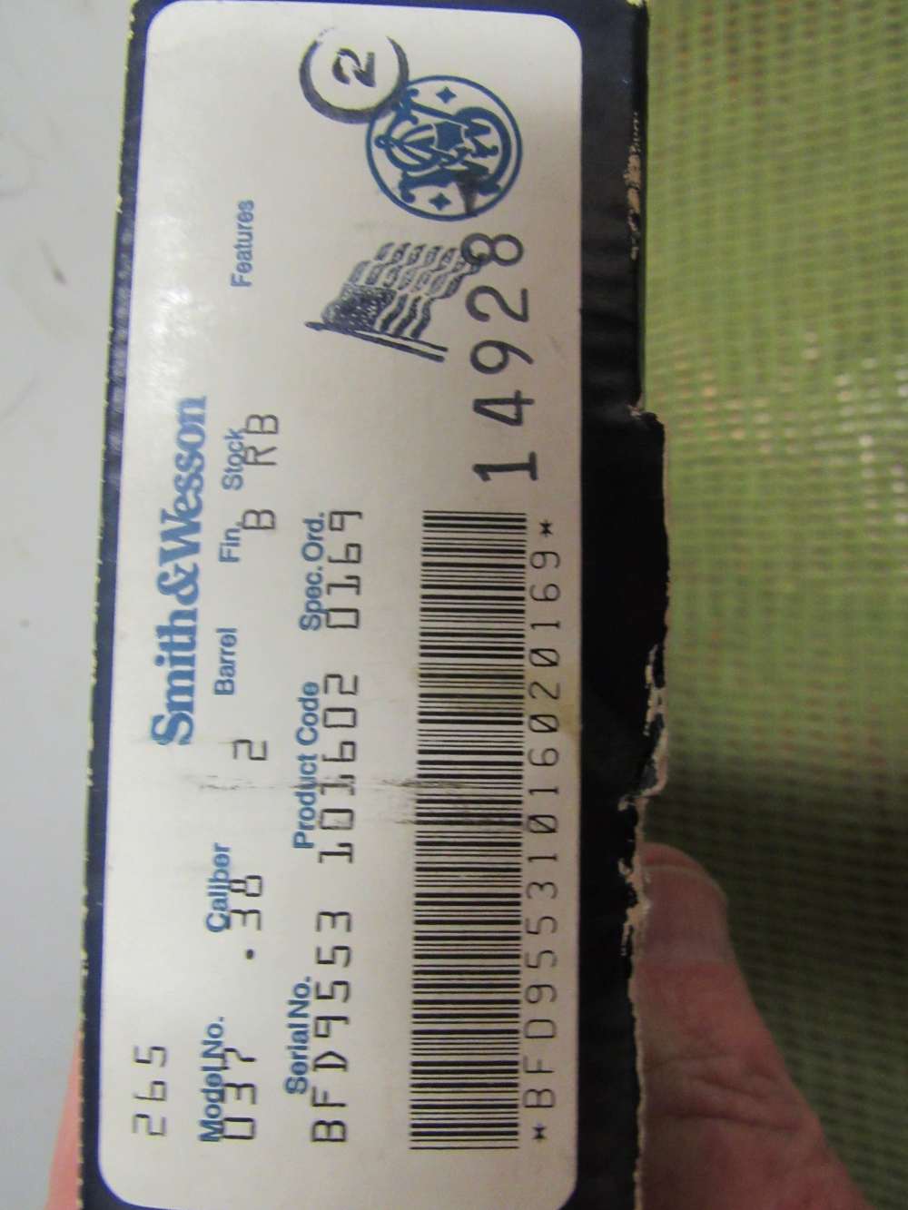 Smith & Wesson S&W Model 37 Airweight .38 Spl 2" DA/SA Revolver, 1989 Bobed-img-1