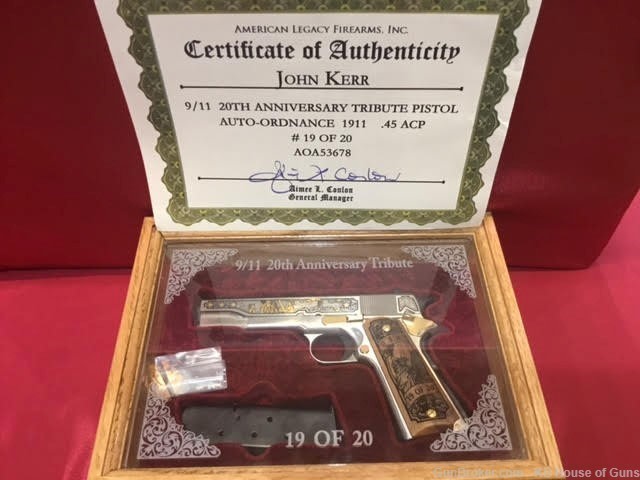 AUTO-ORDNANCE 1911 .45ACP 9/11 20TH ANNIVERSARY TRIBUTE PISTOL-img-0