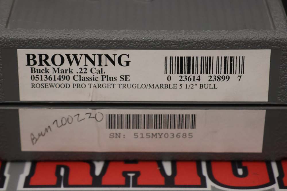 Browning Buck Mark Pistol .22LR 5.75" w/ Case - 10rds - -img-9