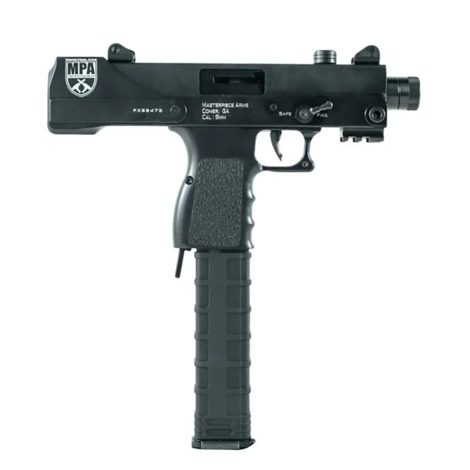 MasterPiece Arms 30T Defender 9mm Luger 4.5" 30rd Blk Cerakote Pistol-img-1