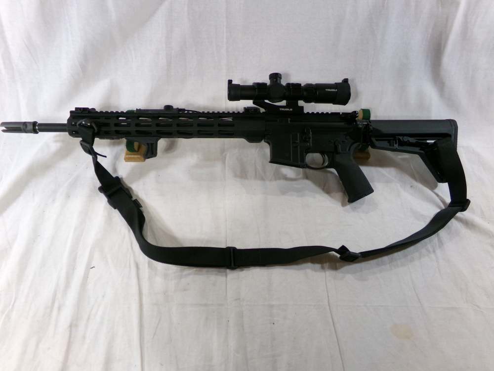 Ruger AR556 5.56 w/Truglo Optic, Canted Iron Sights+Surefire Flashlight-img-1