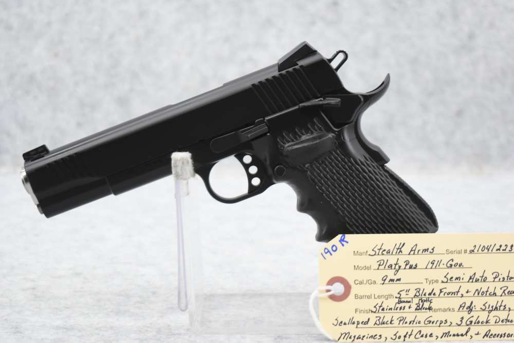 Stealth Arms – Mod. Platy Pus 1911-Gov – 9mm Cal. Semi-Auto Pistol-img-0