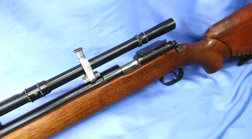 Winchester 52 22LR Target Rifle w/JW Fecker Scope, Case, Marbles Sight 1938-img-20