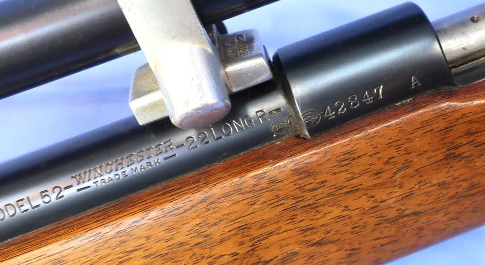 Winchester 52 22LR Target Rifle w/JW Fecker Scope, Case, Marbles Sight 1938-img-22