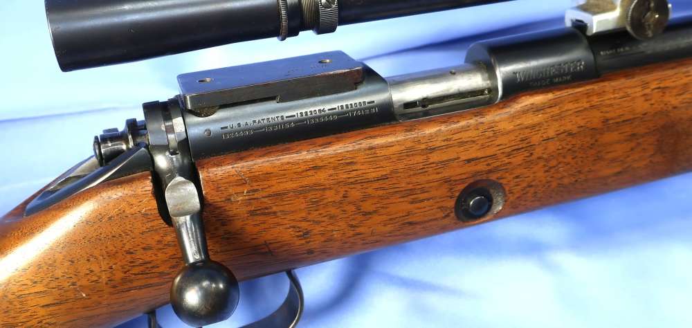 Winchester 52 22LR Target Rifle w/JW Fecker Scope, Case, Marbles Sight 1938-img-3