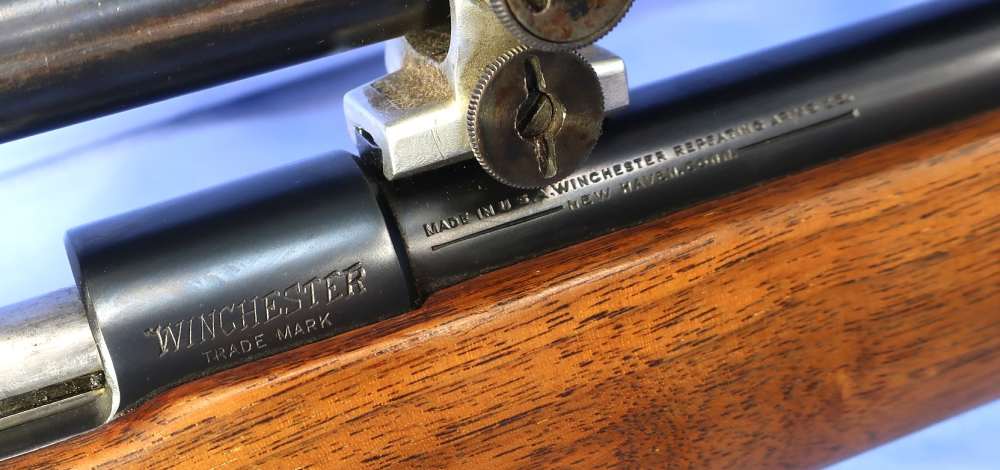 Winchester 52 22LR Target Rifle w/JW Fecker Scope, Case, Marbles Sight 1938-img-4
