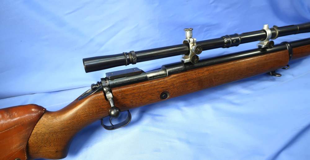 Winchester 52 22LR Target Rifle w/JW Fecker Scope, Case, Marbles Sight 1938-img-2