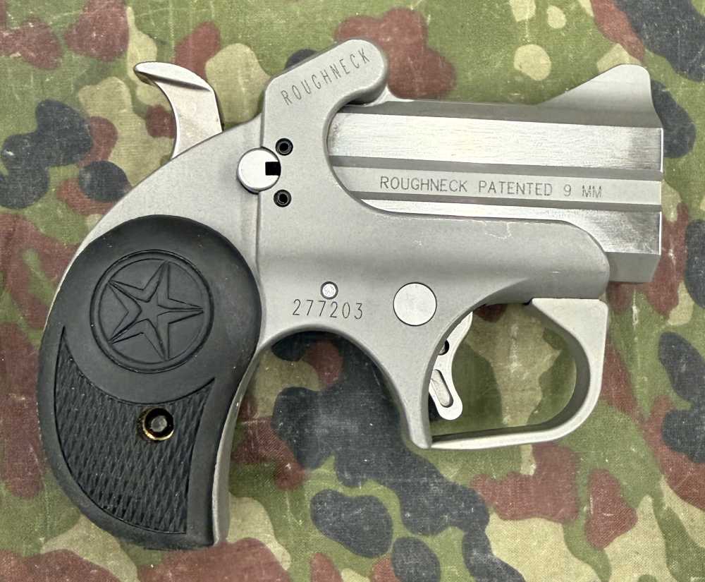 Bond Arms 9mm Roughneck Derringer 2 Shot Hide-a-Pistol w/Box, etc Looks New-img-3