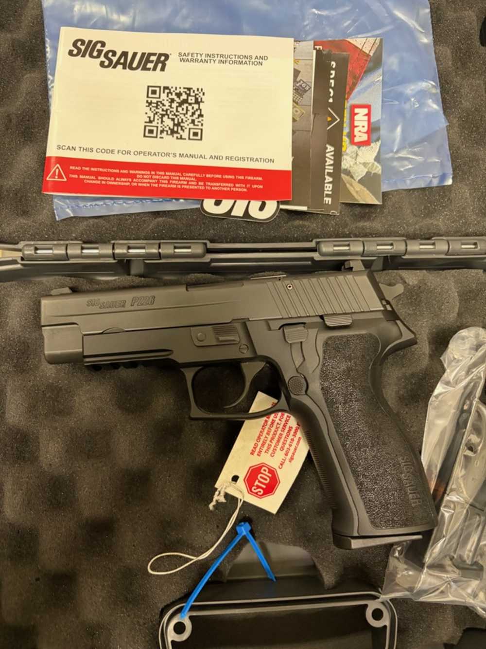 Sig Sauer P226R CA 9mm w/ two 10rd mags New Old Stock-img-2