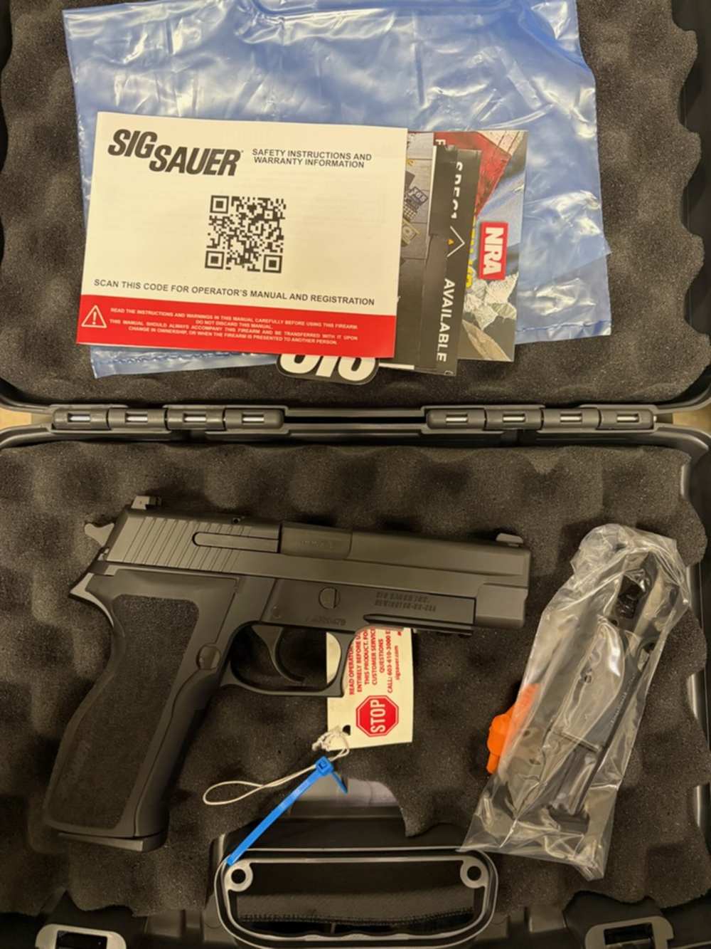 Sig Sauer P226R CA 9mm w/ two 10rd mags New Old Stock-img-0