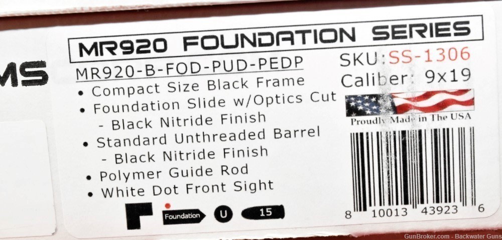 Factory New Shadow Systems MR920 Foundation 9mm Pistol No Reserve!-img-9