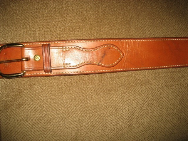 EL PASO SADDLERY RANGER BELT SUEDE LINED 38" !!-img-1