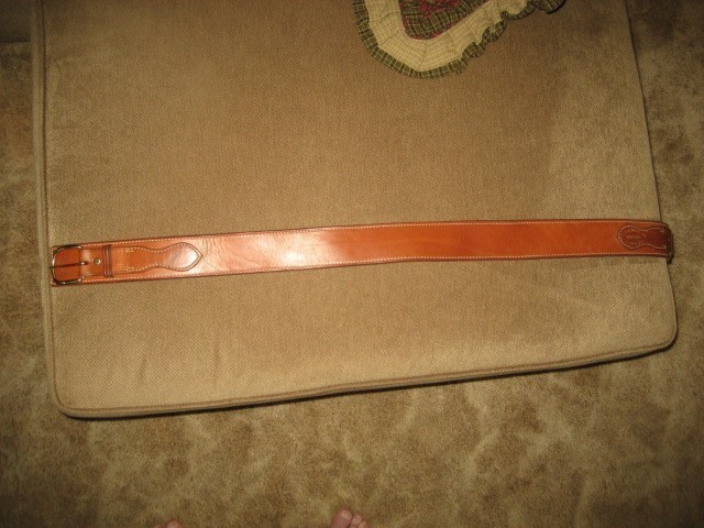 EL PASO SADDLERY RANGER BELT SUEDE LINED 38" !!-img-0