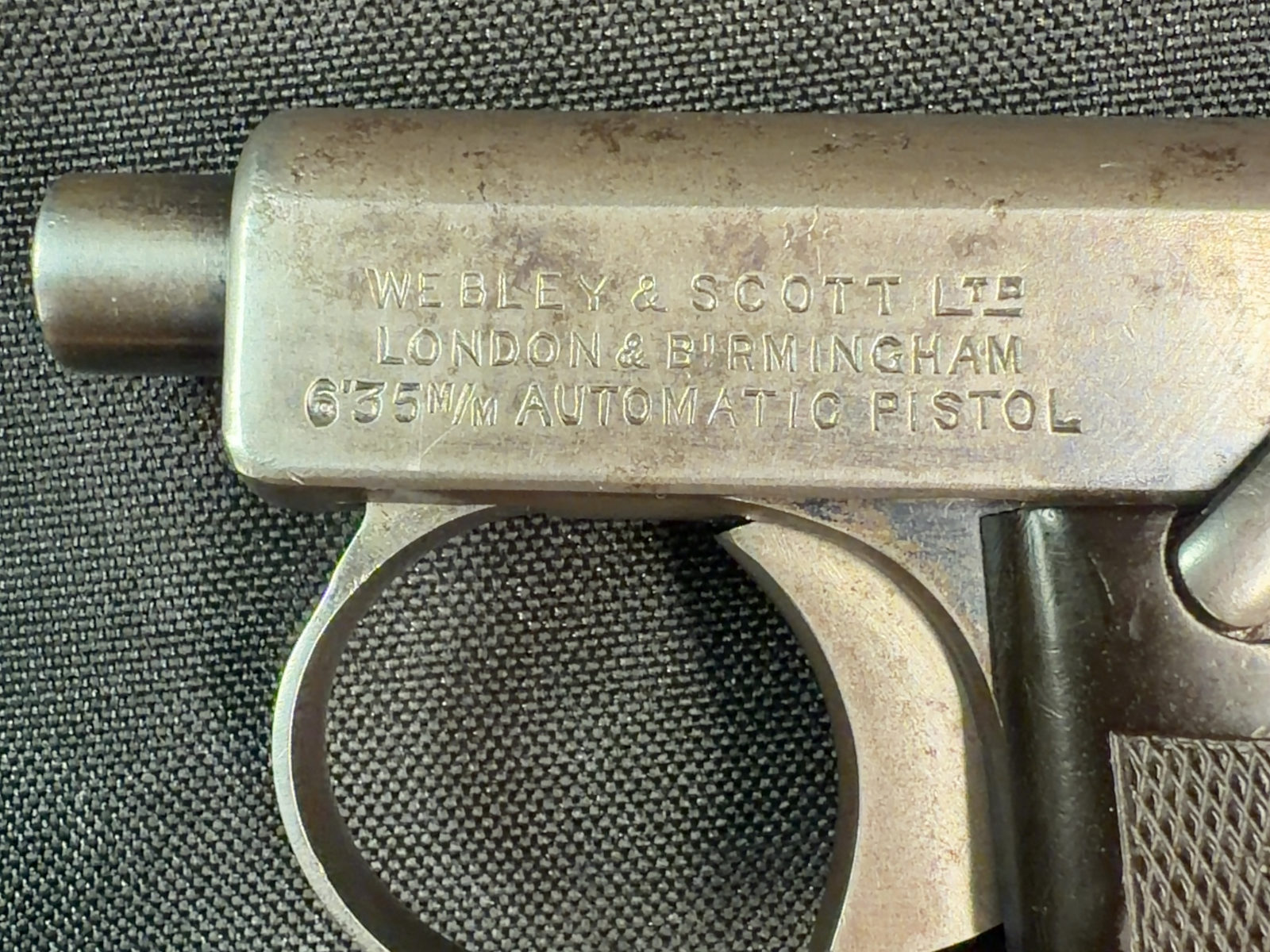 Webley & Scott Model 1912 6.35 Browning Hammer Model-img-5