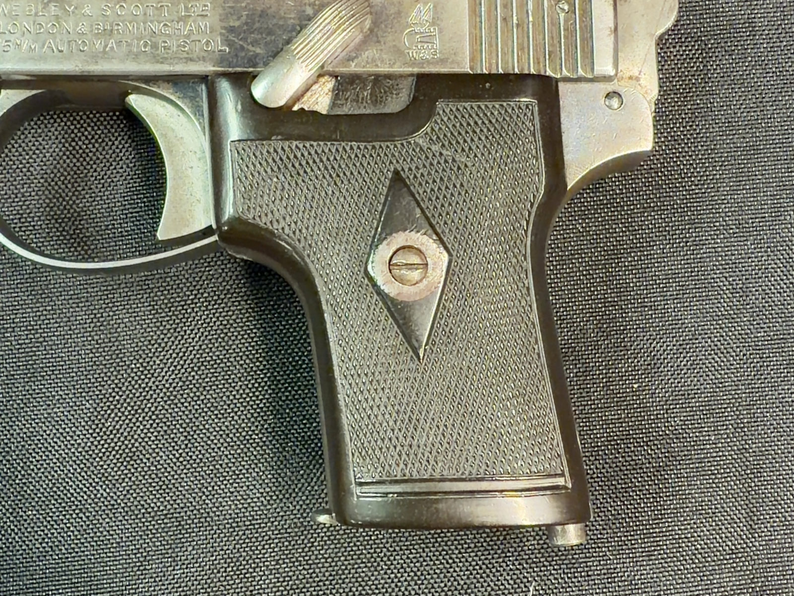 Webley & Scott Model 1912 6.35 Browning Hammer Model-img-9