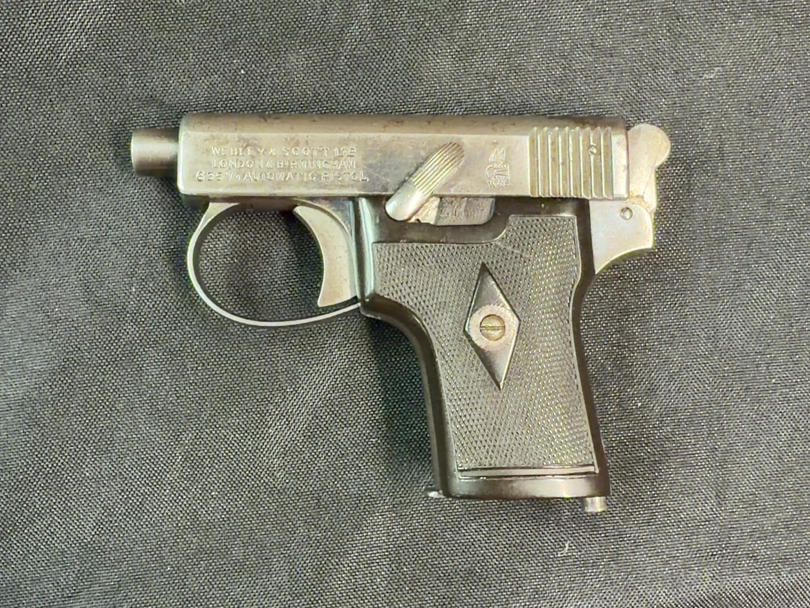 Webley & Scott Model 1912 6.35 Browning Hammer Model-img-2