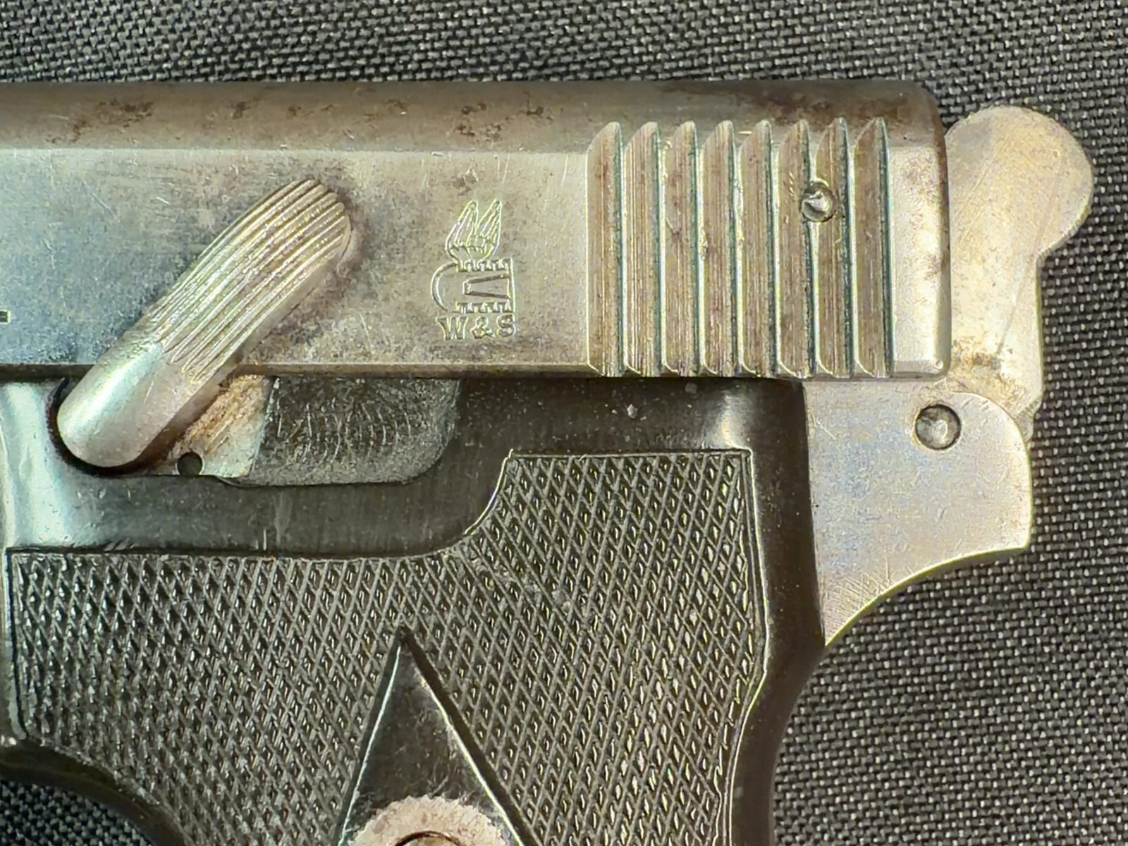 Webley & Scott Model 1912 6.35 Browning Hammer Model-img-6