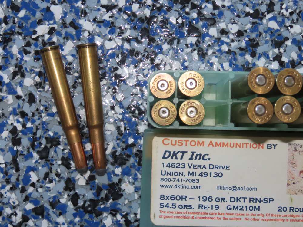 Two Boxes Custom DKT, Inc. 8x60R Vintage German Rifle Ammo-img-6