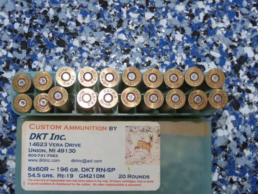 Two Boxes Custom DKT, Inc. 8x60R Vintage German Rifle Ammo-img-5
