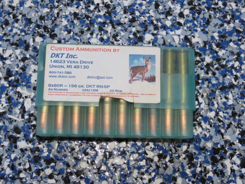 Two Boxes Custom DKT, Inc. 8x60R Vintage German Rifle Ammo-img-1