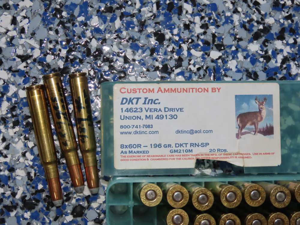 Two Boxes Custom DKT, Inc. 8x60R Vintage German Rifle Ammo-img-8