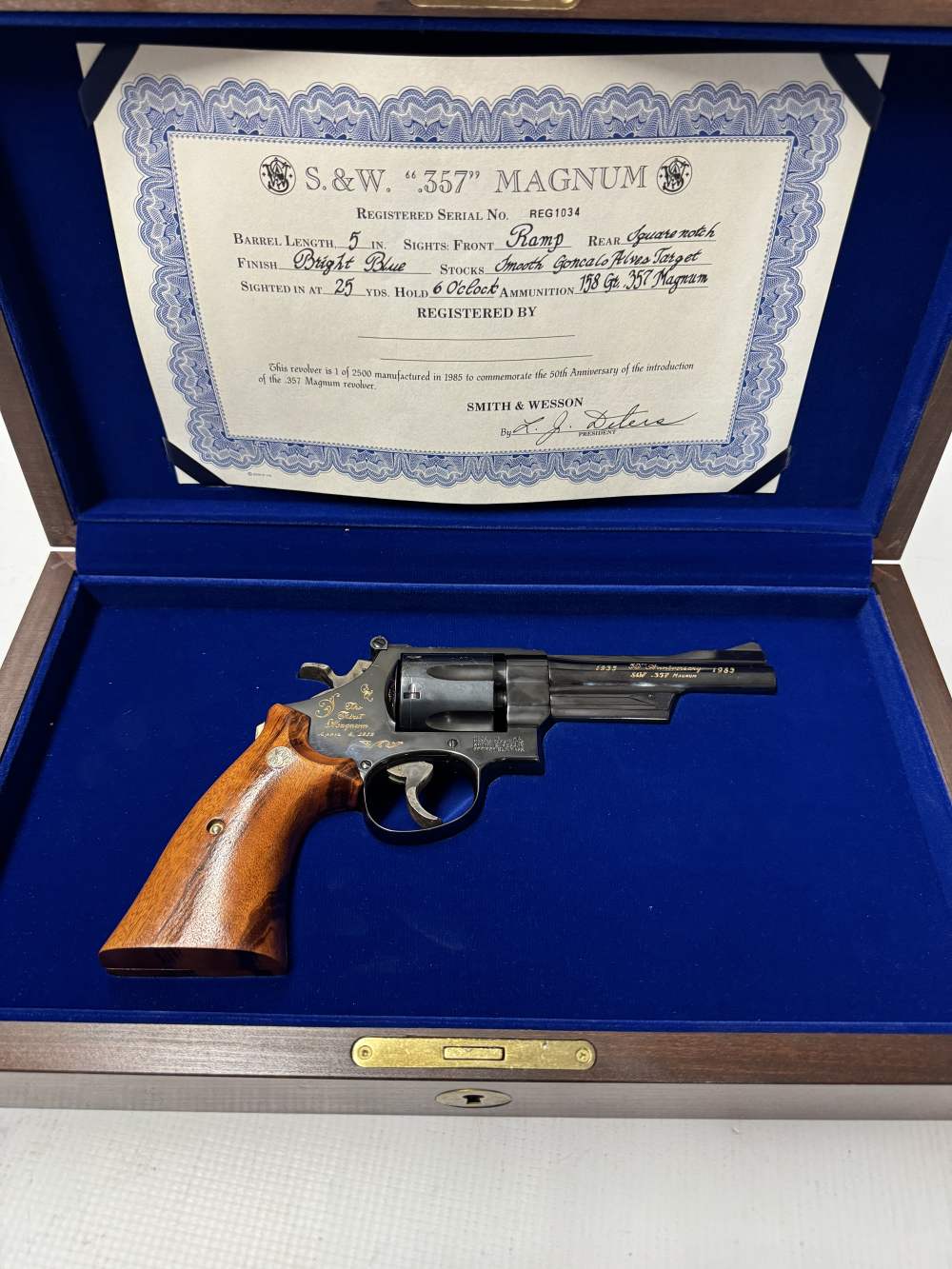 COLLECTABLE! SMITH & WESSON 27 REGISTERED MAGNUM 50th ANNIVERSARY .357 MAG-img-7