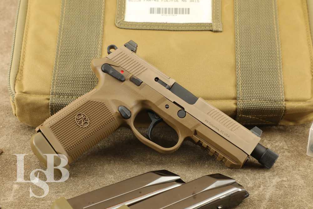 FN America FNX-45 Tactical .45 ACP 5.3" DA/SA Semi-Automatic Pistol-img-0