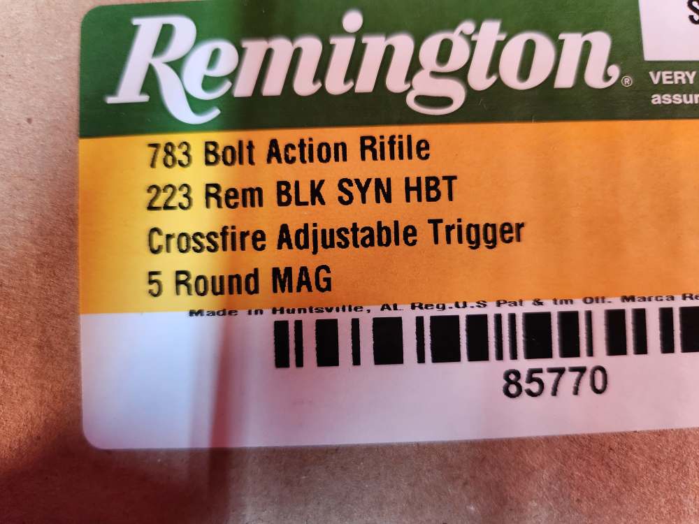 REMINGTON 783 HEAVY THREADED BARREL .223REM 85770 OLD STOCK! PENNY AUCTION!-img-16