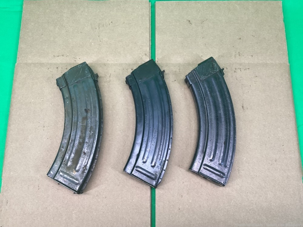 3-Pack Grade B Bosnian 2 Rib 30rd AK47 7.62x39 AKM AK 47 Mag-img-1