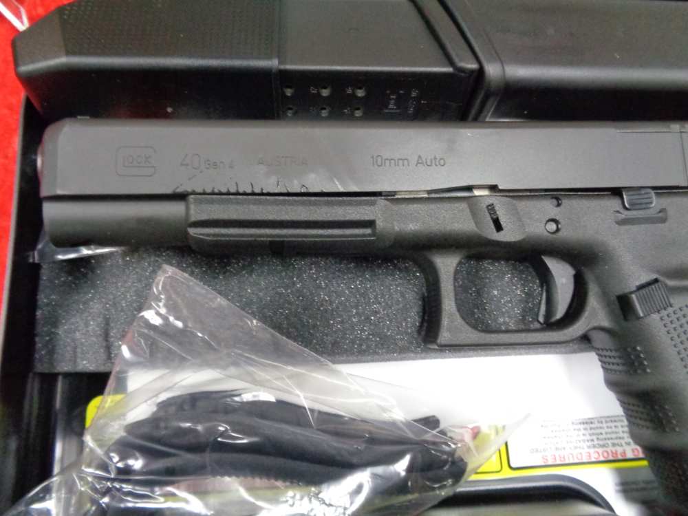 NEW GLOCK G40 MOS Gen 4 10MM OPTIC Ready 3 15rd Mags LONG SLIDE WE TRADE-img-12