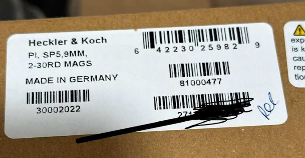 HK Heckler & Koch SP5 30002022 9mm MP5 Type-img-2