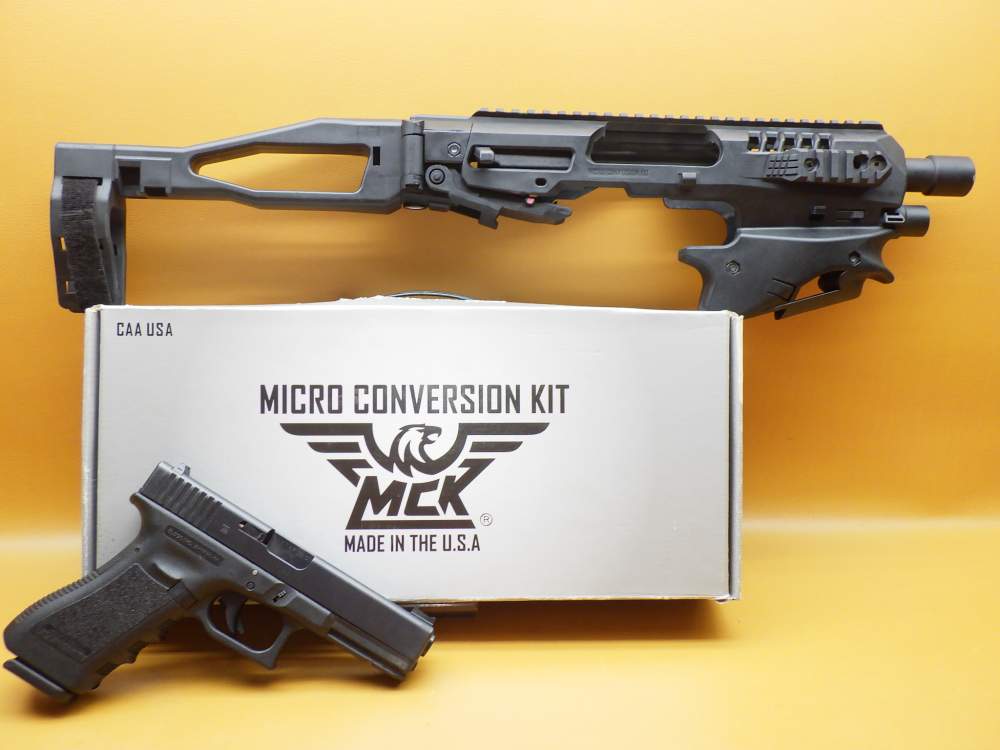 Glock G17 Gen 3 9mm 4.49"Bbl w/CAA Micro Conv Kit - Folding Brace-img-3