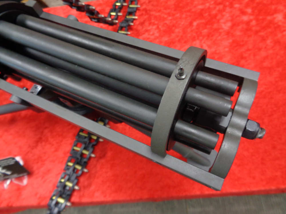 Tippman Ordnance 22 GATLING GUN 22LR 6 Barrel w TRIPOD Belt Feed WE TRADE-img-4