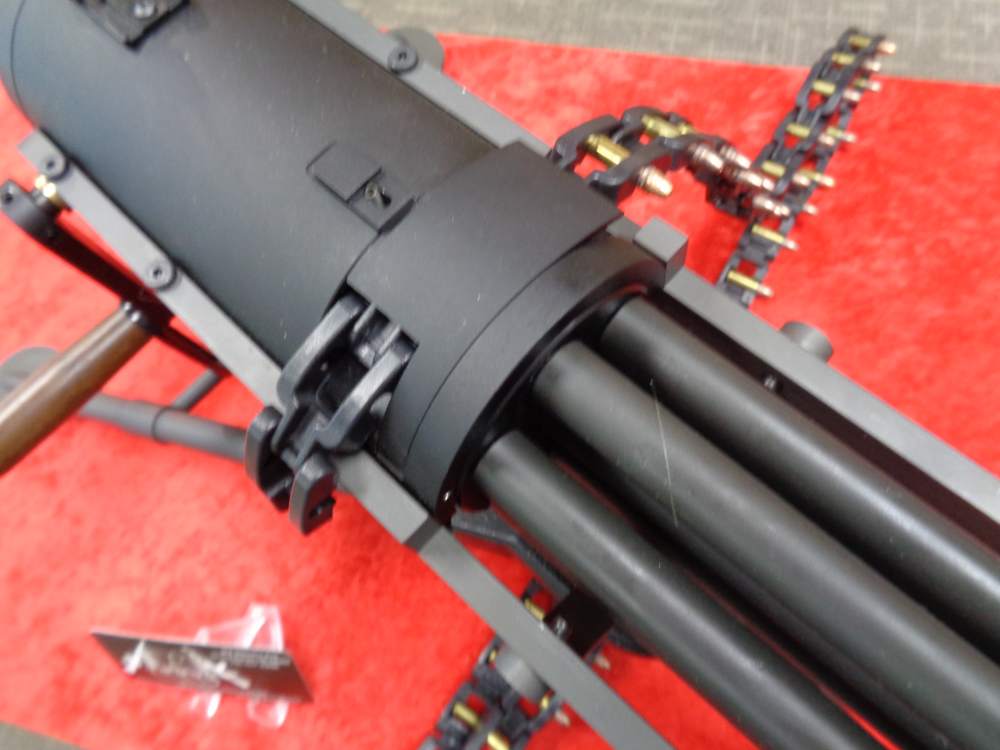 Tippman Ordnance 22 GATLING GUN 22LR 6 Barrel w TRIPOD Belt Feed WE TRADE-img-3
